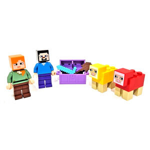 Lego Minecraft Minifigure Play Pack Bundle - 4 Figures w/ Accessories